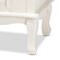 Baxton Studio Callen Classic and Traditional White Finished Wood 3Drawer Nightstand 212-11939-ZORO - alternate 2